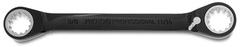 Proto® Black Chrome Double Box Reversible Ratcheting Wrench 5/8" x 11/16" - Spline - Exact Industrial Supply