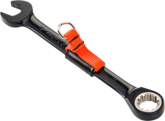 Proto® Tether-Ready Black Chrome Combination Non-Reversible Ratcheting Wrench 17 mm - Spline - Exact Industrial Supply