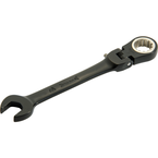 Proto® Black Chrome Combination Locking Flex-Head Ratcheting Wrench 3/8" - Spline - Exact Industrial Supply