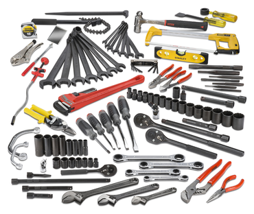 Proto® 107 Piece Railroad Pipe Fitter's Set with Tool Box - Exact Industrial Supply