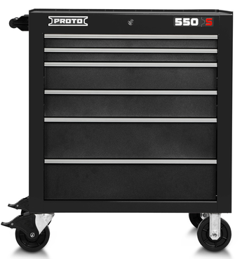 Proto® 550S 34" Roller Cabinet - 6 Drawer, Dual Black - Exact Industrial Supply