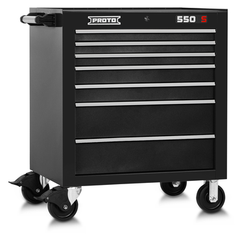 Proto® 550S 34" Roller Cabinet - 7 Drawer, Dual Black - Exact Industrial Supply