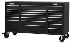 Proto® 550S 67" Workstation - 20 Drawer, Dual Black - Exact Industrial Supply