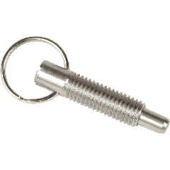 Pull Ring Retractable 3/8″–16, Locking without Locking Element, Steel Zinc Chromate - Exact Industrial Supply