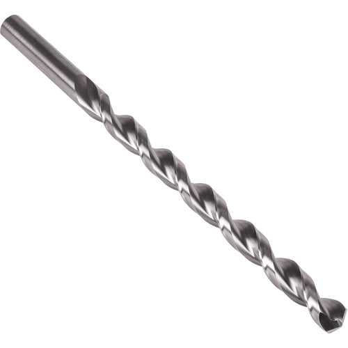 23/64″ × 8″ OAL 10xD HSS Split Point Parabolic Flute Taper Length Drill Bright - Exact Industrial Supply