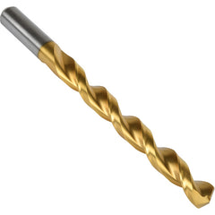 3.00 MM Precision Twist Drill HSS TiN QC 135 Jobber Drill DIN 338 Series QC21GM E-code # QC21GM3.0 - Exact Industrial Supply