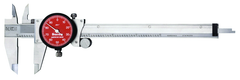#R120A-6 - 0 - 6'' Measuring Range (.001 Grad.) - Dial Caliper with Letter of Certification - Exact Industrial Supply
