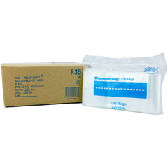 3″ × 5″ 2-MIL Clear Reloc Zippit Zipper Bags, Sold per Case of 1000 (10 boxes of 100 per case)