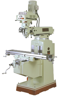 Electronic Variable Speed Vertical Mill - CAT40 Spindle - 10 x 50'' Table Size - 5HP - 3PH - 220V Motor - Exact Industrial Supply