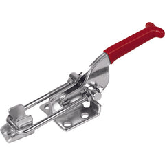 700 lbs U-Hook Flanged Base Latch Clamp Stainless Steel - Exact Industrial Supply