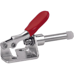 100 lbs 8-32 Flanged Base Straight Line Clamp - Exact Industrial Supply