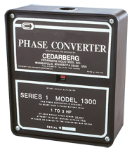Series 1 Phase Converter - #1200B; 1/2 to 1HP - Exact Industrial Supply