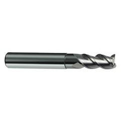 10mm Dia. - 72mm OAL - 3 FL Variable Helix Bright Carbide End Mill - Exact Industrial Supply
