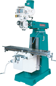 Vertical Mill - R-8 Spindle - 9 x 49'' Table Size - 3HP Motor - Exact Industrial Supply