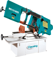 Semi-Automatic Miter Bandsaw - #MS1218VS4 - 10 x 16'' Capacity - 2 HP, 3PH, 230/460V Motor - Exact Industrial Supply