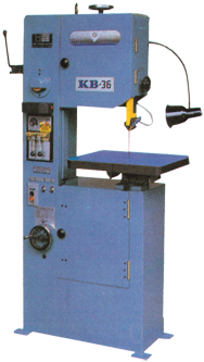 Vertical Bandsaw - #KB363; 8 x 14'' Capacity; 1HP, 3PH, 220V Motor - Exact Industrial Supply