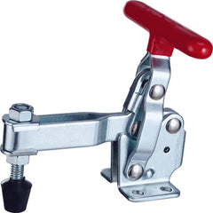 375 lbs T-Handle U-Bar Flanged Base Vertical Hold-Down Clamp - Exact Industrial Supply