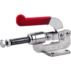 800 lbs 3/8-16 Flanged Base Straight Line Clamp - Exact Industrial Supply