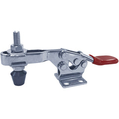 850 lbs High Open Bar Flanged Base Horizontal Hold-Down Clamp Stainless Steel - Exact Industrial Supply