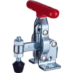 200 lbs U-Bar Flanged Base Vertical T-Handle Hold-Down Clamp - Exact Industrial Supply