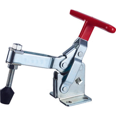 600 lbs U-Bar Flanged Base Vertical T Handle Hold-Down Clamp - Exact Industrial Supply