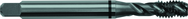 M12x1.75 D6 3 Flute Spiral Flute Semi-Bottoming Black Ring Tap-Steam Oxide - Exact Industrial Supply