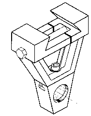 Right Angle Arbor Support for Vertical Milling Machine - Model #HR-OUT-BR-50 - Exact Industrial Supply