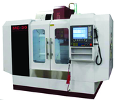 MC30 CNC Machining Center, Travels X-Axis 30",Y-Axis 18", Z-Axis 22" , Table Size 16.5" X 31.5", 25HP 220V 3PH Motor, CAT40 Spindle, Spindle Speeds 60 - 8,500 Rpm, 24 Station High Speed Arm Type Tool Changer - Exact Industrial Supply