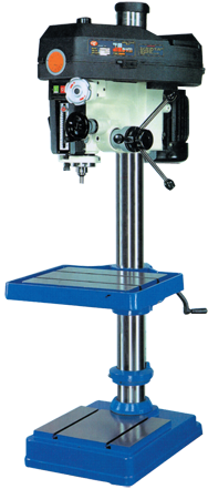 Square Table Floor Model Drill Press - Model Number RF400HSR8 - 16'' Swing; 1-1/2HP, 3PH, 220/440V Motor - Exact Industrial Supply