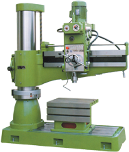Radial Drill Press - #TPR1230 - 48-1/2'' Swing; 2HP, 3PH, 220V Motor - Exact Industrial Supply
