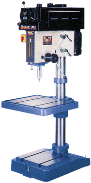 RF400V Variable Speed Floor Model Drill Press - 20'' Swing; 2HP, 3PH, 220V Motor - Exact Industrial Supply