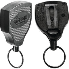 Model: S48K - Super 48″ Kevlar Cord Key Reel with Belt Clip - Kevlar Cord - Split Ring Attachment - Exact Industrial Supply