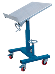 Tilting Work Table - 24 x 24'' 300 lb Capacity; 21-1/2 to 42" Service Range - Exact Industrial Supply