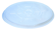 #DC-TP - Clear - Drum Covers - 5 Pack - Exact Industrial Supply
