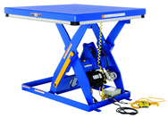 Electric Hydraulic Scissor Lift Table - Platform Size 30 x 60 - 2HP, 460V, 3 phase, 60 Hz totally enclosed motor - Exact Industrial Supply