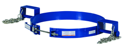 Blue Tilting Drum Ring - 55 Gallon - 1200 Lifting Capacity - Exact Industrial Supply