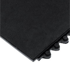24 / Seven Floor Mat - 3' x 3' x 5/8" Thick (Black Solid All Purpose) - Exact Industrial Supply