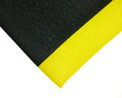 3' x 5' x 1/2" Thick Diamond Anti Fatigue Mat - Yellow/Black - Exact Industrial Supply