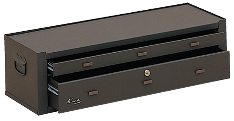 2-Drawer Add-On Base - Model No.MC28B Brown 7.88H x 9.63D x 28.13''W - Exact Industrial Supply
