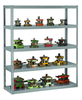 60"W x 24"D x 72"H Tool & Die Rack 5 Levels w/3,200 lbs capacity per level - Exact Industrial Supply