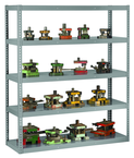 72"W x 24"D x 72"H Tool & Die Rack 5 Levels w/2,750 lbs capacity per level - Exact Industrial Supply