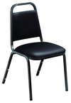 Standard Stack Chair -- 3/4" Square 19-Gauge Steel Tubing/Non-marring Plastic Glides - Exact Industrial Supply