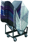 Dolly for 8500 Compact Stacker Holds 40 Chairs-11-gauge Steel Frame - Exact Industrial Supply