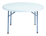 48" Round Blow Molded Folding Table - Exact Industrial Supply