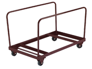 Folding Table Dolly - Vertical Holds 8 tables-1/8" Channel Steel Construction - Exact Industrial Supply