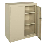 46 x 24 x 42'' (Sand, Gray, Charcoil, or Black (Please specify)) - Counter-High Storage Cabinet - Exact Industrial Supply