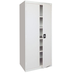 36 x 24 x 78" (Light Gray) - Transport Cabinet with Doors - Exact Industrial Supply