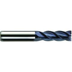 1/2" Dia. - 1" LOC - 3" OAL - 4 FL Carbide S/E HP End Mill-nACo - Exact Industrial Supply