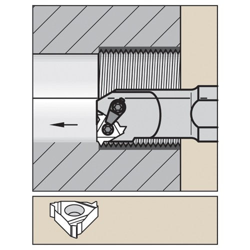 S0612LSER2 W LT BORING BAR - Exact Industrial Supply