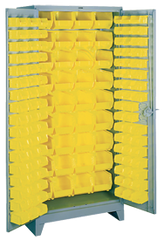 36 x 21 x 82'' (136 Bins Included) - Bin Storage Cabinet - Exact Industrial Supply